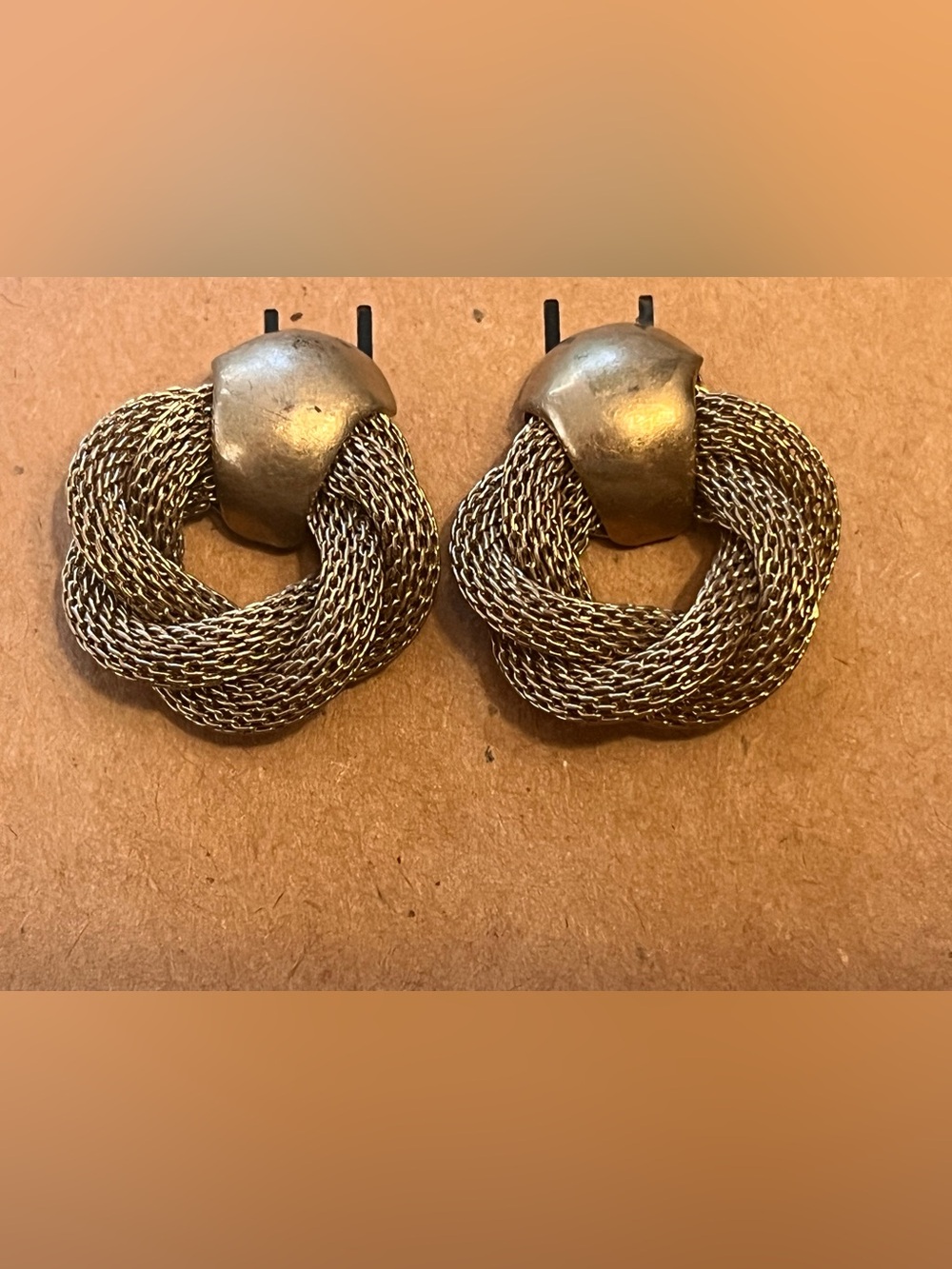 Gold-Tone Braided Hoop Earrings - Women Jewelry